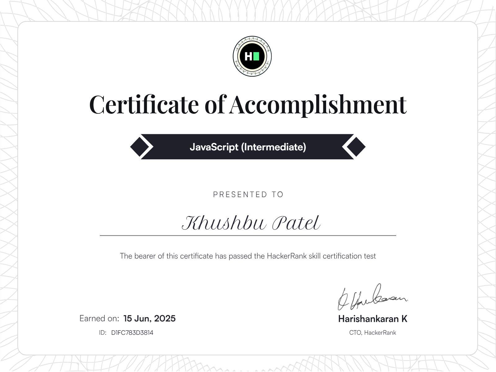 JavaScript (Intermediate)