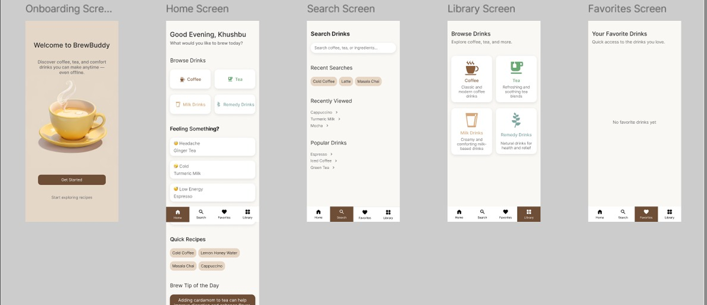  BrewBuddy – UI/UX Case Study