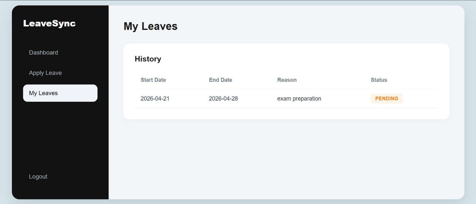 Leave Management System
