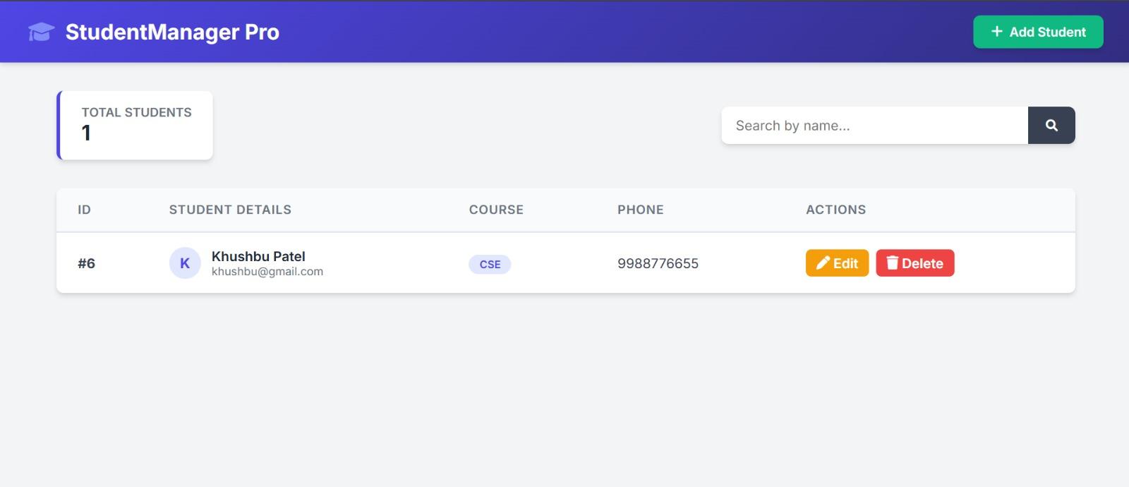 Student Management System